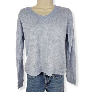 Hippie Rose Waffle Knit V-Neck XS Junior